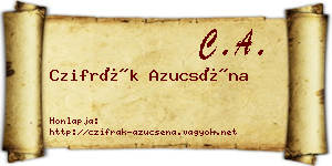 Czifrák Azucséna névjegykártya